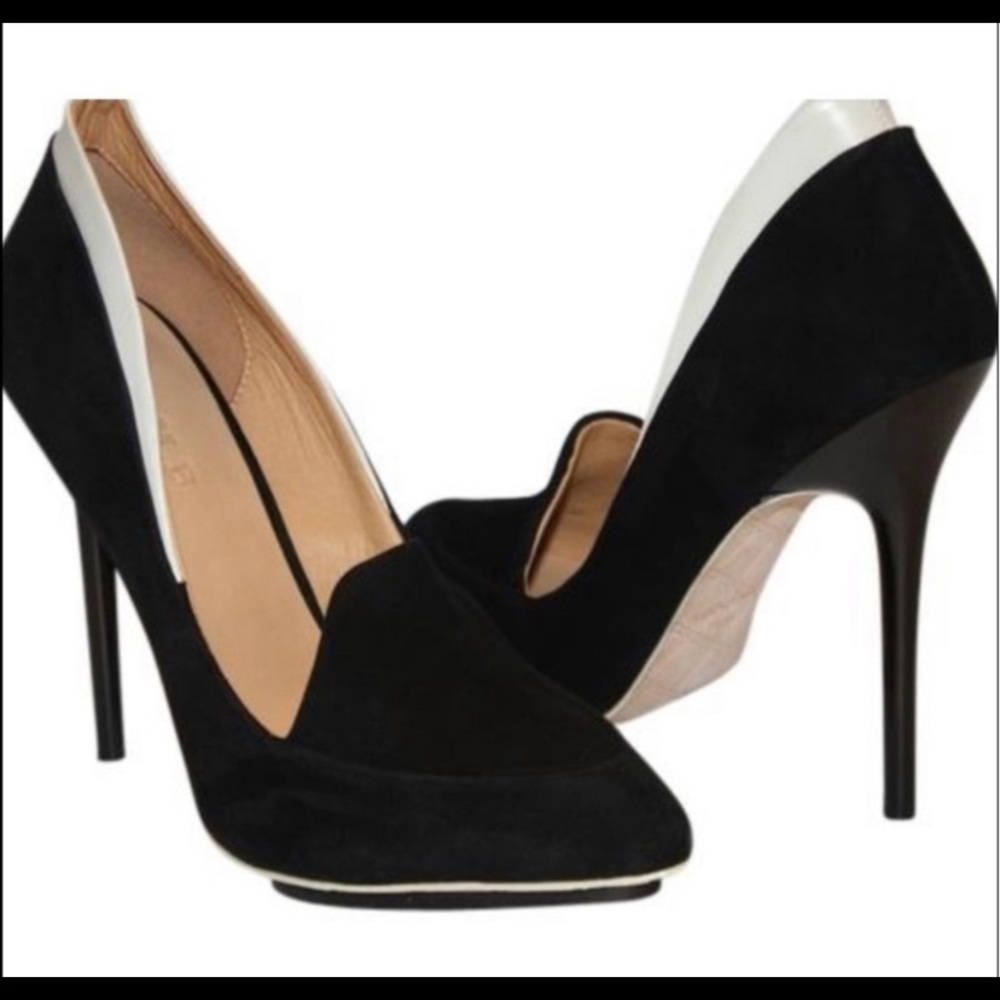 L.A.M.B. Black Stiletto Heels